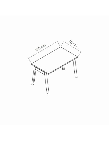 Dimensions Tables de bureau Ogi B - MDD