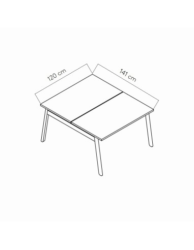 Dimensions Bureau bench bois design - BOB420