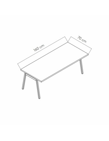 Dimensions Bureau de travail design - BOM26 - Suisse - MDD