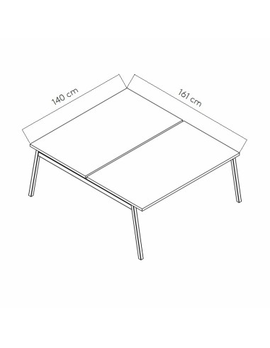 Dimensions Bureau bench Ogi M