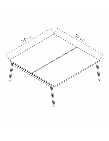 Dimensions Bureau bench Ogi M