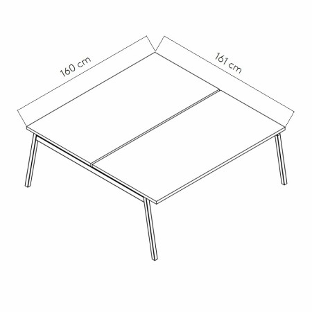 Dimensions Bureau bench Ogi M