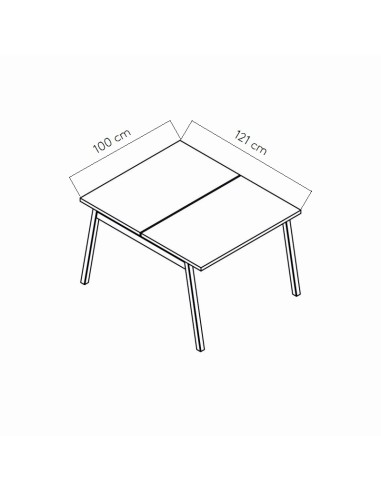 Dimensions Bureau bench Ogi M