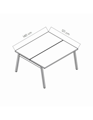 Dimensions Bureau bench Ogi M