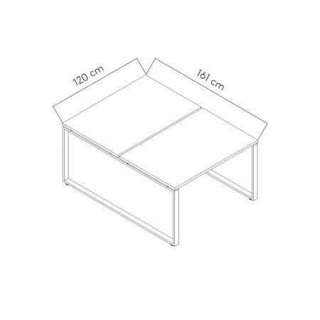Dimensions Bureau bench Ogi Q