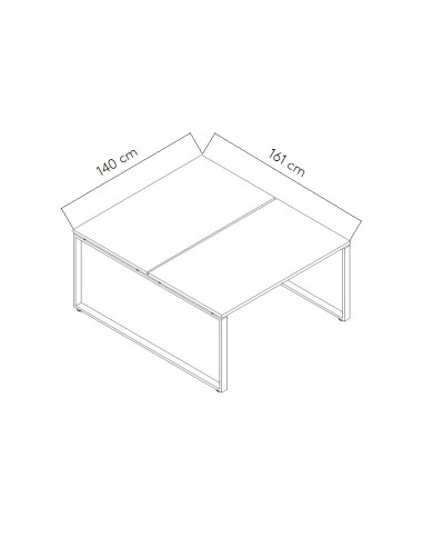 Dimensions Bureau bench Ogi Q