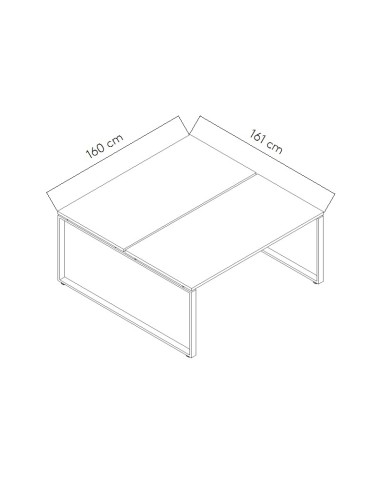 Dimensions Bureau bench Ogi Q