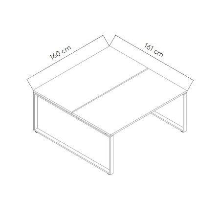Dimensions Bureau bench Ogi Q