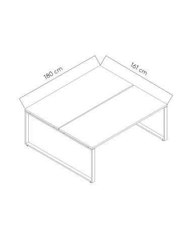 Dimensions Bureau bench Ogi Q