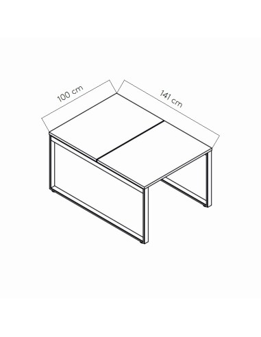 Dimensions Bureau bench Ogi Q