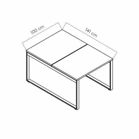 Dimensions Bureau bench Ogi Q