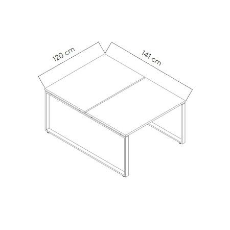 Dimensions Bureau bench Ogi Q