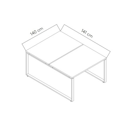 Dimensions Bureau bench Ogi Q