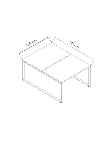 Dimensions Bureau bench Ogi Q