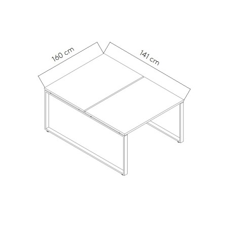 Dimensions Bureau bench Ogi Q