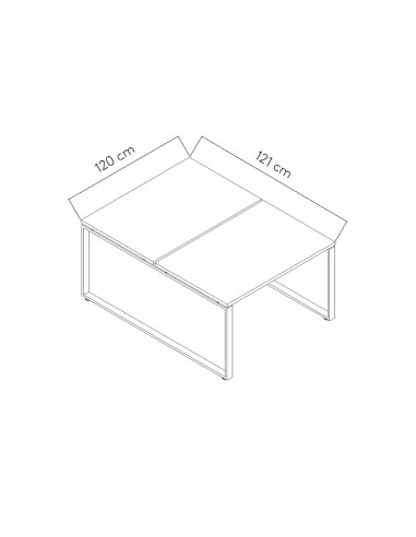 Dimensions Bureau bench Ogi Q