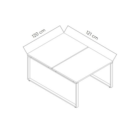 Dimensions Bureau bench Ogi Q