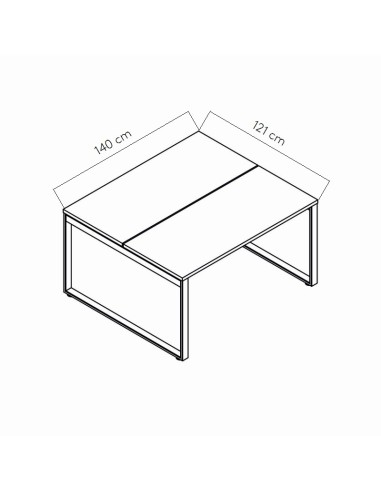 Dimensions Bureau bench Ogi Q