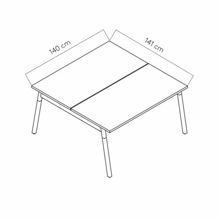 Dimensions Bureau bench - OGI W 