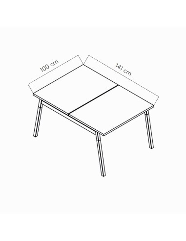 Dimensions Bureau bench - OGI W 