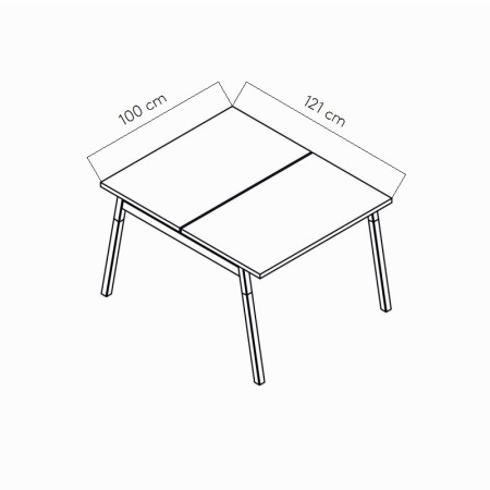 Dimensions Bureau bench - OGI W
