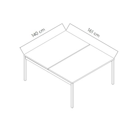 Dimensions Bureau bench OGI Y
