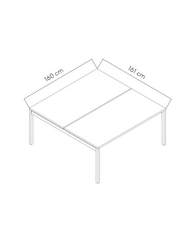 Dimensions Bureau bench OGI Y