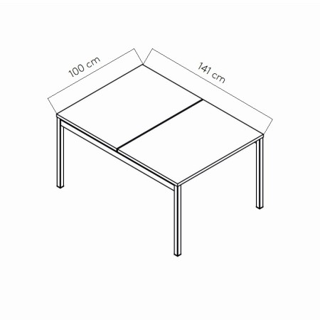 Dimensions Bureau bench Ogi Y de MDD