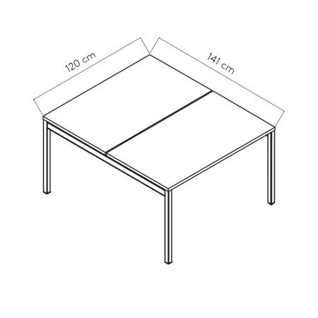 Dimensions Bureau bench Ogi Y 
