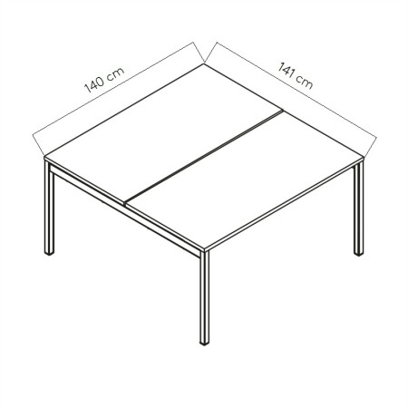 Dimensions Bureau bench Ogi Y 