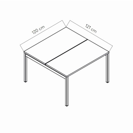 Dimensions Bureau bench Ogi Y 