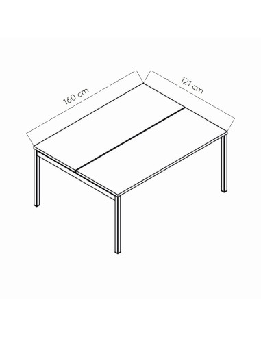 Dimensions Bureau bench Ogi Y 