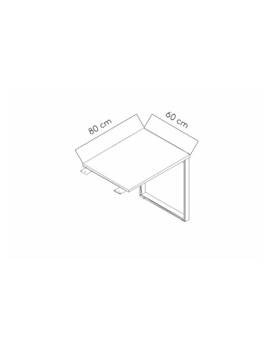 Dimensions Retour de bureau - PLQ01