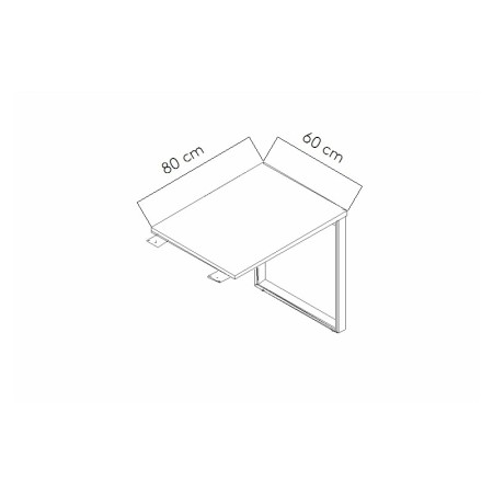 Dimensions Retour de bureau - PLQ01