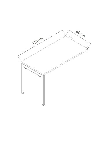 Dimensions Retour de bureau PLY03