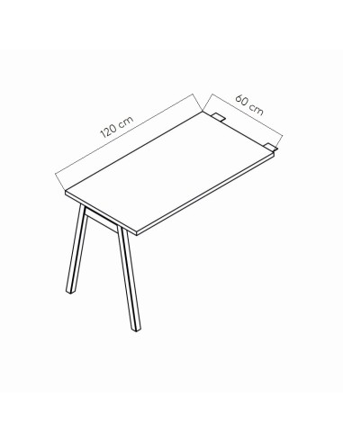 Dimensions Retour de bureau POM03