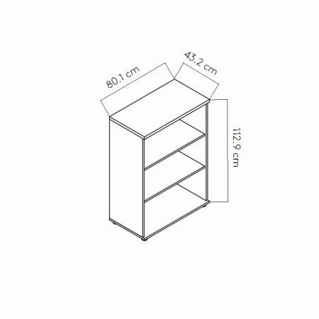 Dimensions Etagère de bureau - A3504
