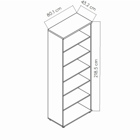 Dimensions Etagère ouverte - A6504
