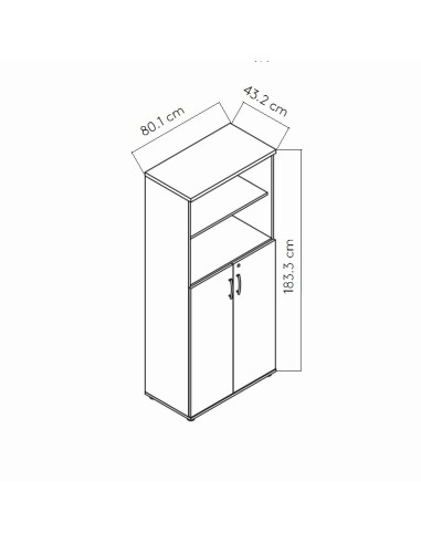 Dimensions Rangement semi-ouvert - A5304