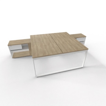 Bureau bench Ogi Q avec desserte