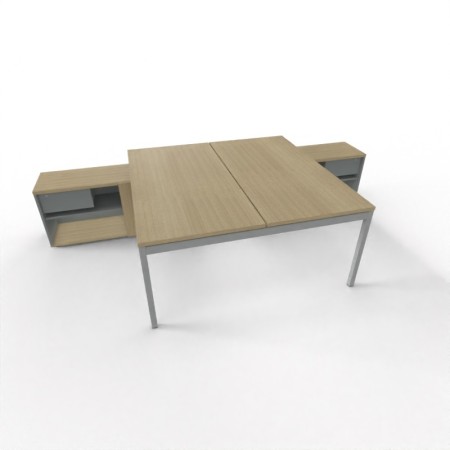 Bureau avec retour bench