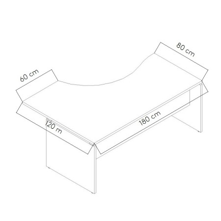 Dimensions Bureau compact Ogi V