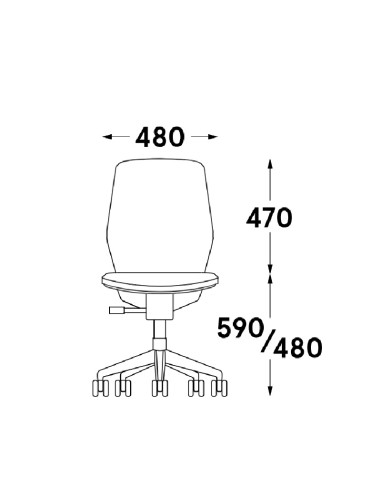 Dimensions Evo - Chaise de bureau confortable et design