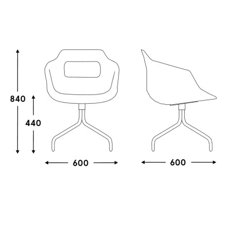 Ultra - 4 pieds étoile - pivotante 2
