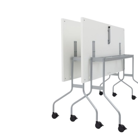 Table sur roulette avec plateau rabattable L. 139 x 69,5 2