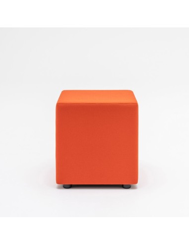 Pouf carré avec patins - Mix