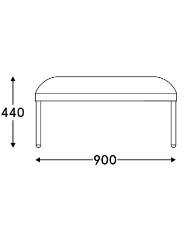 Dimensions Stilt - pouf