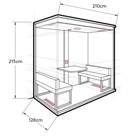 Meeting box - phone booths - 4 places - cabine acoustique bureau