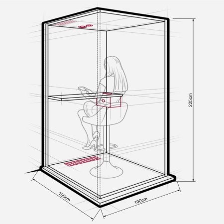 Cabine acoustique - Phone Box - Cabine téléphonique - The Soho - 1 place