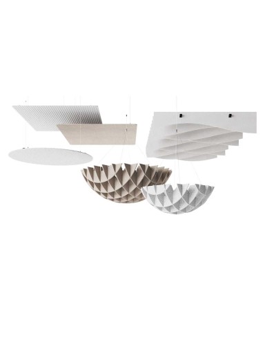 Lot de 2 panneaux acoustiques suspendus L. 120 x 120cm - Artwork